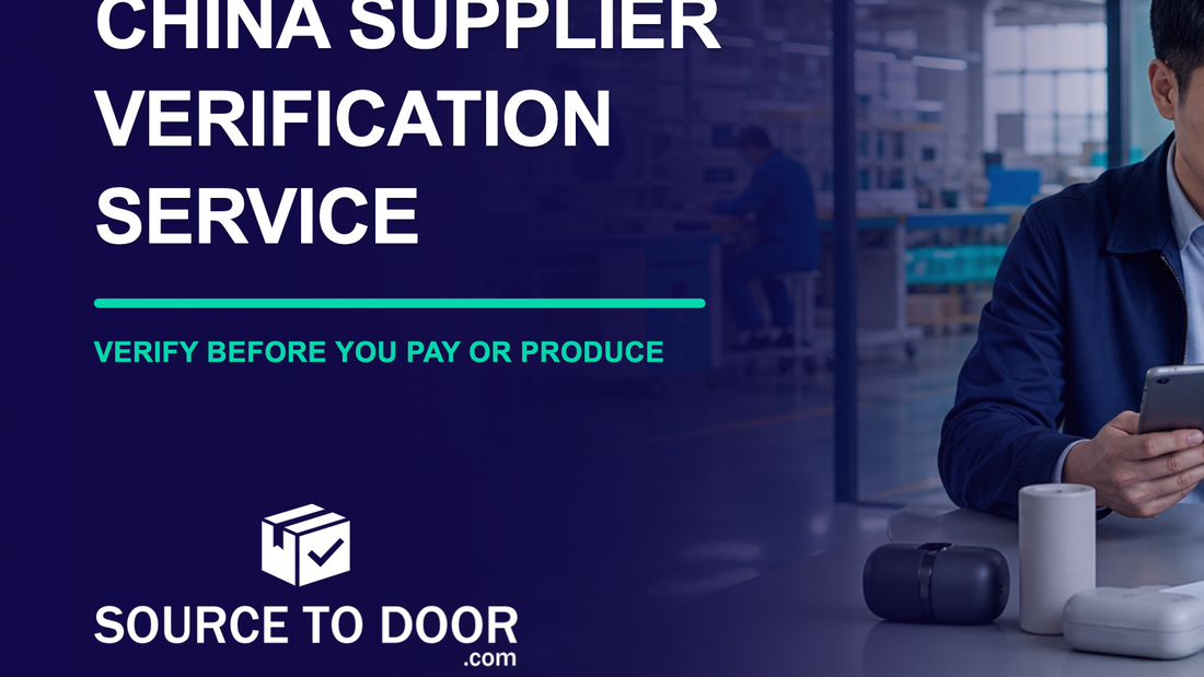 China supplier verification service reviewing factory, business, sample, and payment evidence before an ecommerce bulk order