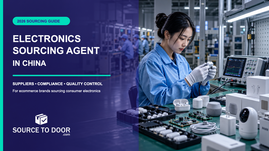 Electronics sourcing agent in China reviewing consumer electronics quality and compliance