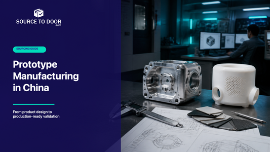 Prototype manufacturing in China with CNC and 3D-printed product samples for ecommerce brands